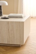 Stolik kawowy Dice 90x90cm trawertyn - ACTONA